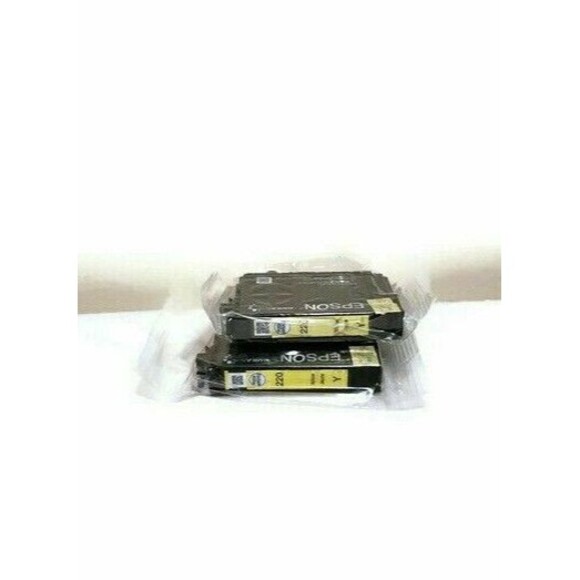 Genuine Epson 220 Yellow Ink 2-Pack – Factory Sealed No Box Workforce - Picture 1 of 3
